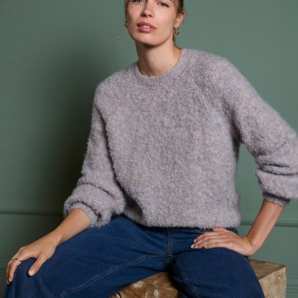 Jersey corto de punto bouclé Verde Billiar